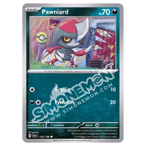 Pawniard 132/198 Scarlatto e Violetto Reverse (IT)