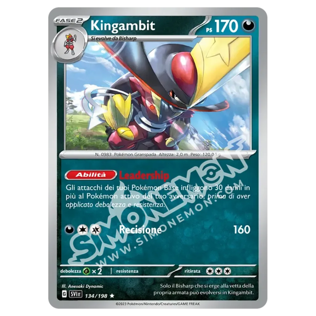 Kingambit 134/198 Scarlatto e Violetto Foil (IT)