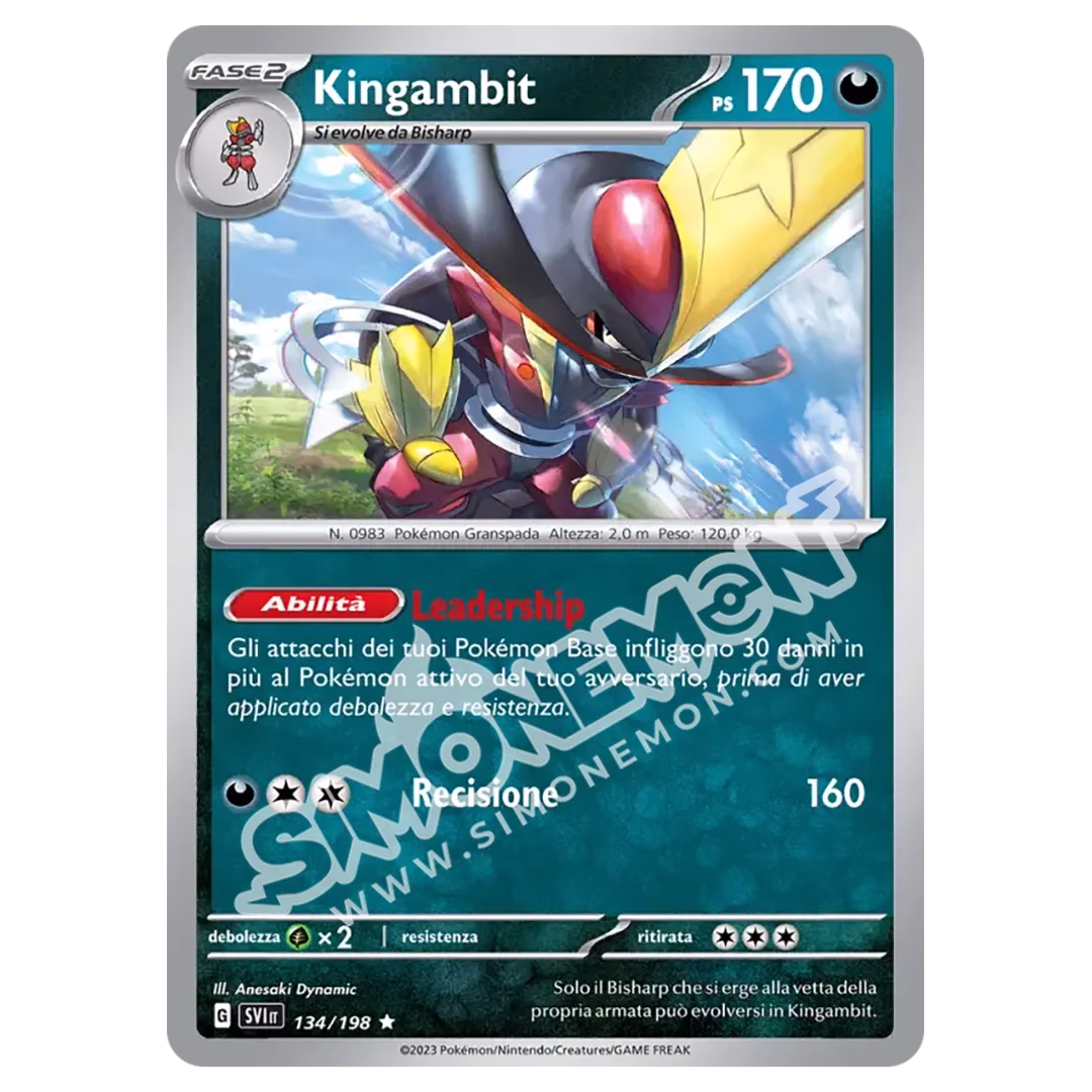 Kingambit 134/198 Scarlatto e Violetto Foil (IT)