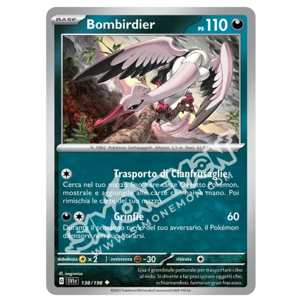 Bombirdier 138/198 Scarlatto e Violetto Reverse (IT)