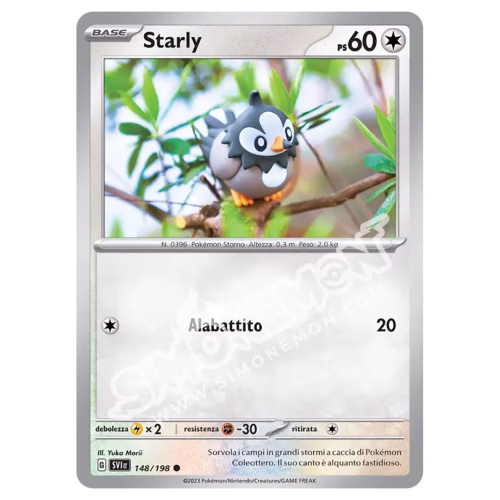 Starly 148/198 Scarlatto e Violetto Reverse (IT)