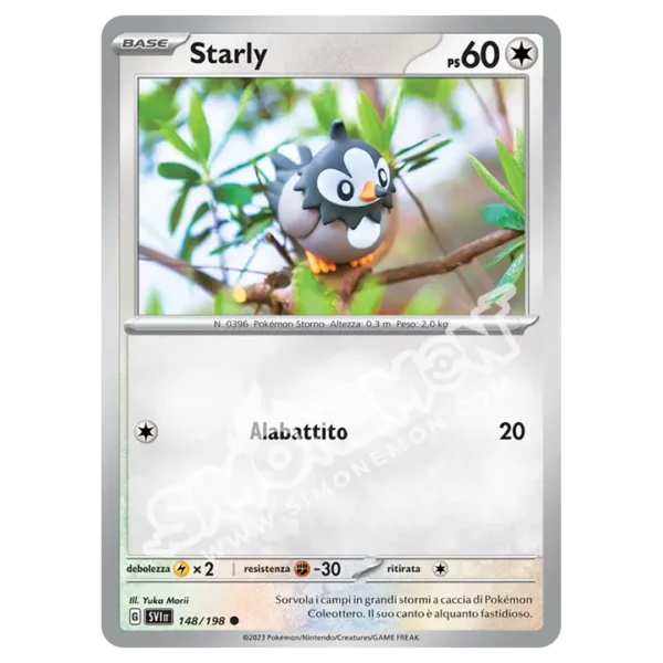 Starly 148/198 Scarlatto e Violetto Reverse (IT)