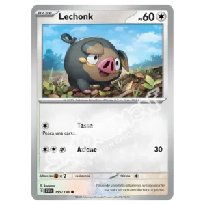 Lechonk 155/198 Scarlatto e Violetto Reverse (IT)