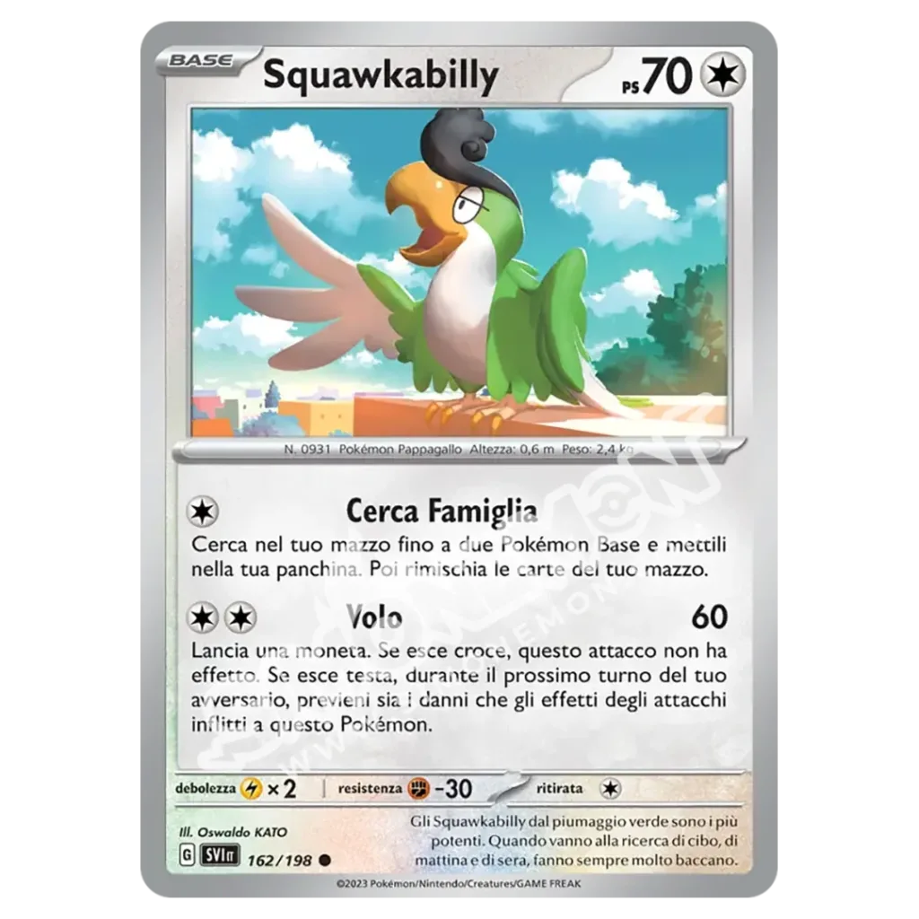 Squawkabilly 162/198 Scarlatto e Violetto Reverse (IT)
