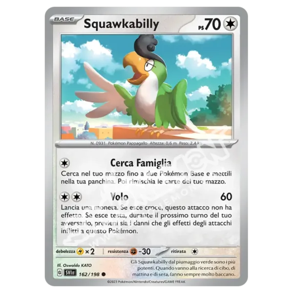 Squawkabilly 162/198 Scarlatto e Violetto Reverse (IT)