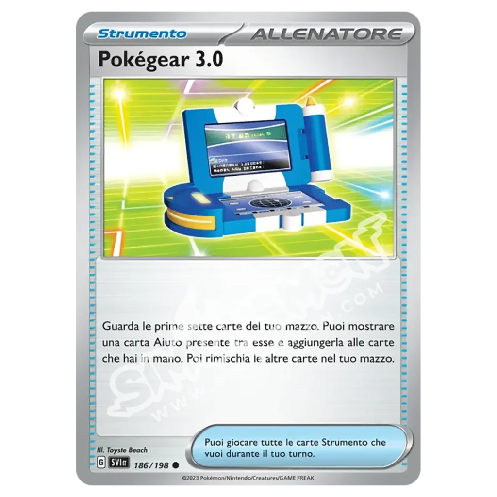 Pokémon TCG Pokegear 3.0 186/198 – Scarlet & Violet Base – Near Mint (Build Your Playset)