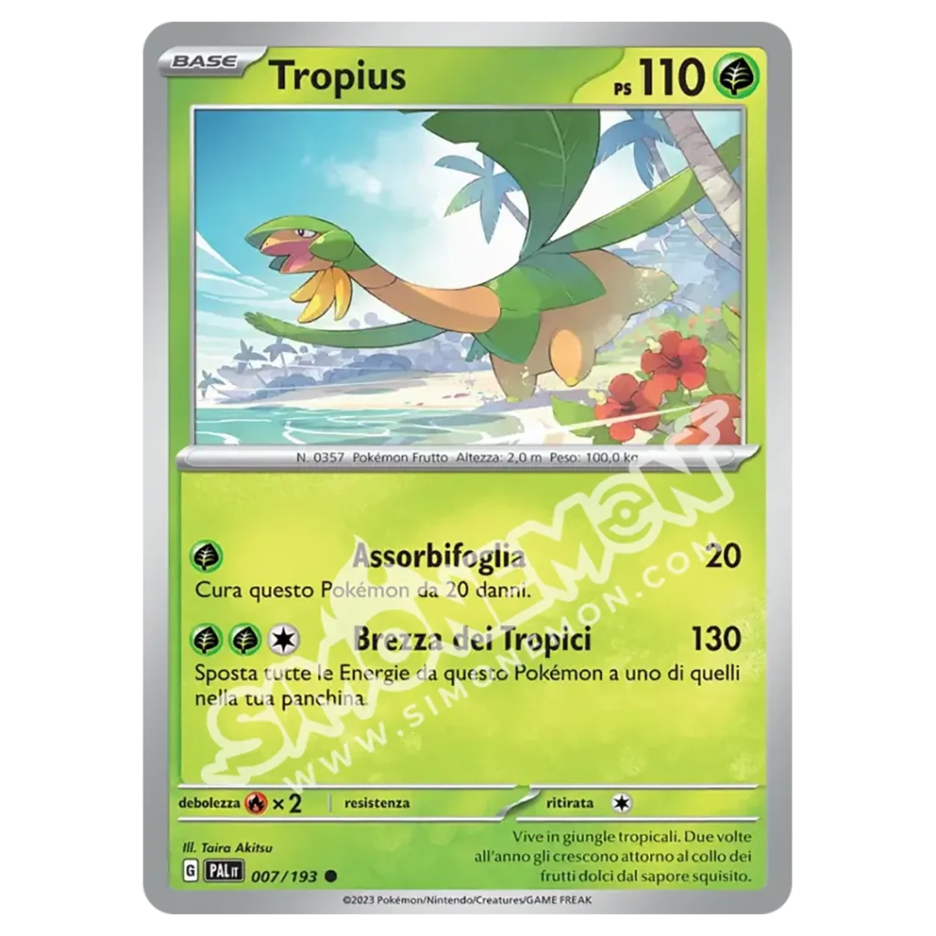 Tropius 007/193 Evoluzioni a Paldea Reverse (IT)