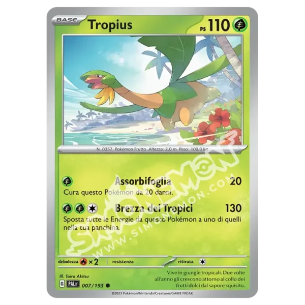 Tropius 007/193 Evoluzioni a Paldea Reverse (IT)