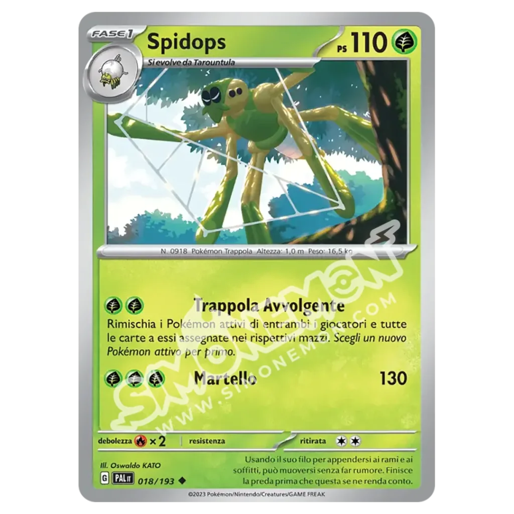 Spidops 018/193 Evoluzioni a Paldea Reverse (IT)