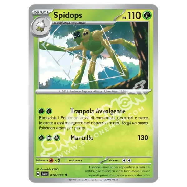 Spidops 018/193 Evoluzioni a Paldea Reverse (IT)