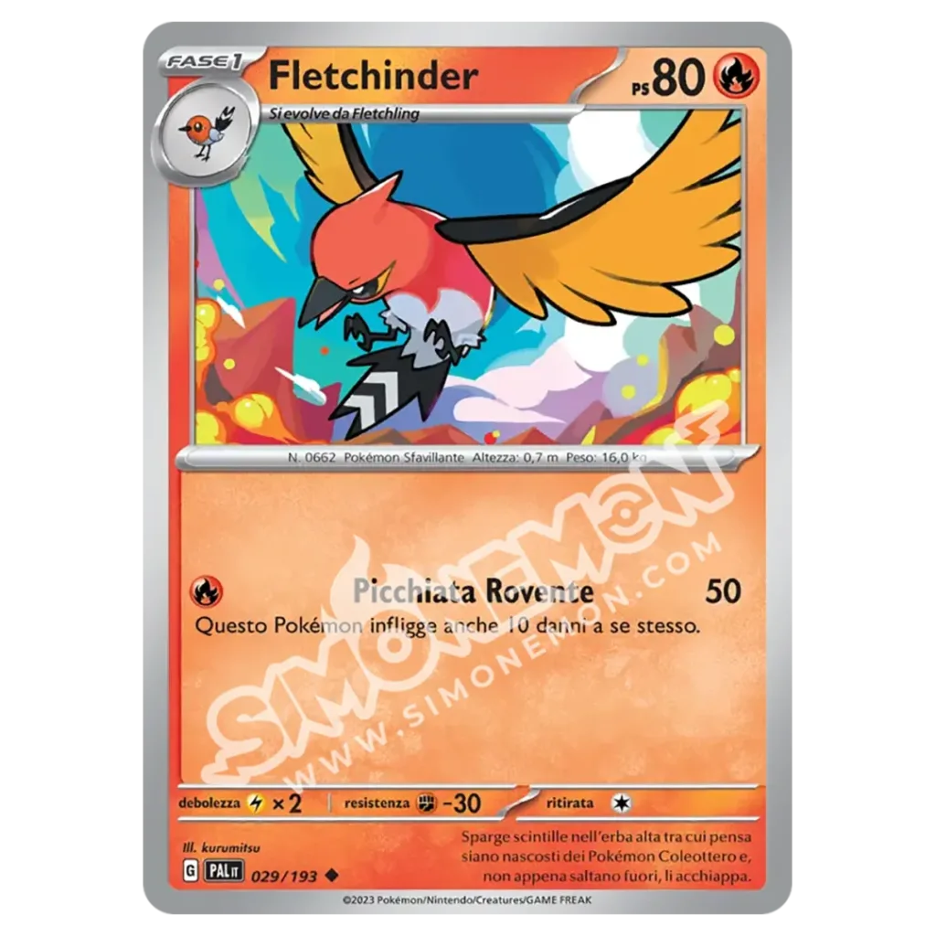 Fletchinder 029/193 Evoluzioni a Paldea  (IT)