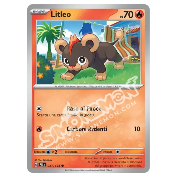 Litleo 031/193 Evoluzioni a Paldea Reverse (IT)
