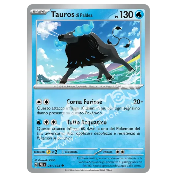 Tauros di Paldea 041/193 Evoluzioni a Paldea Reverse (IT)