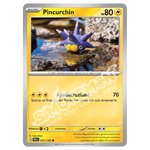 Pincurchin 072/193 Evoluzioni a Paldea Reverse (IT)