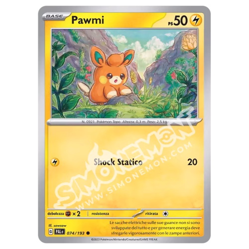 Pawmi 074/193 Evoluzioni a Paldea Foil (IT)