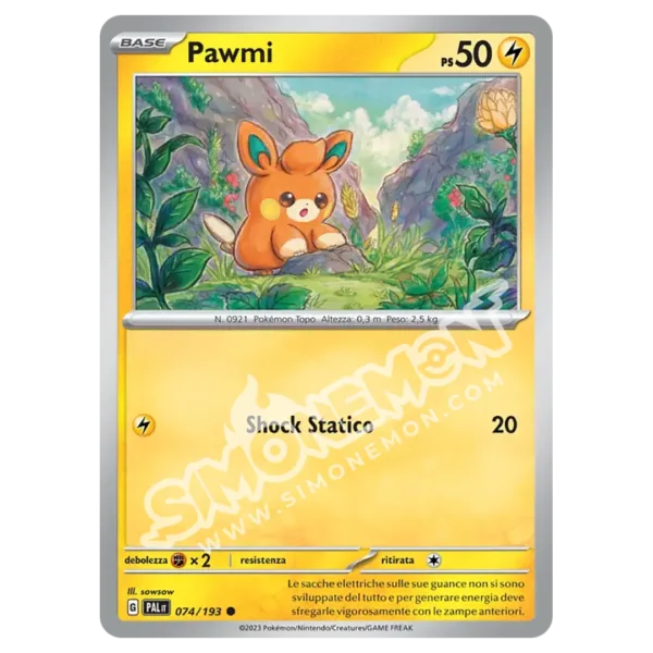 Pawmi 074/193 Evoluzioni a Paldea Foil (IT)