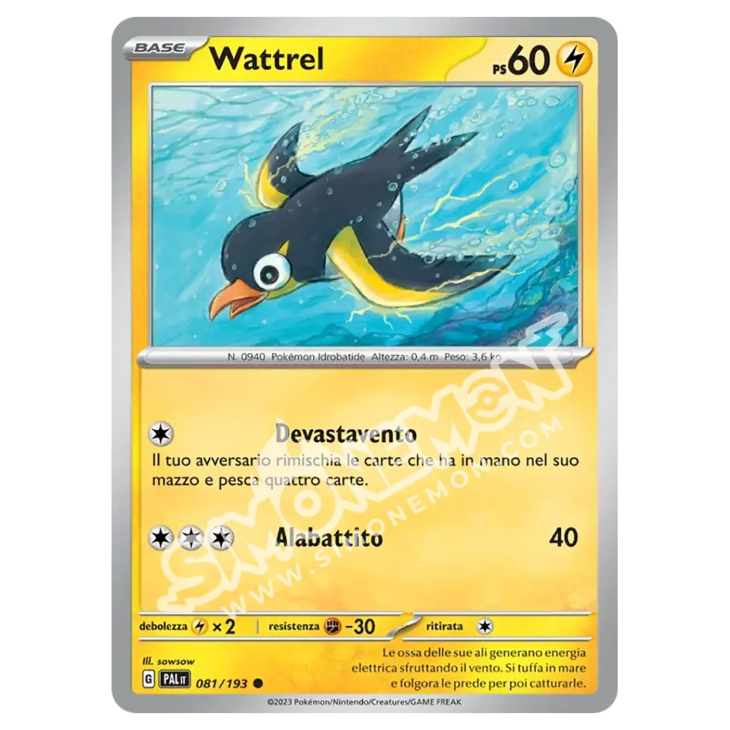Wattrel 081/193 Evoluzioni a Paldea Reverse (IT)