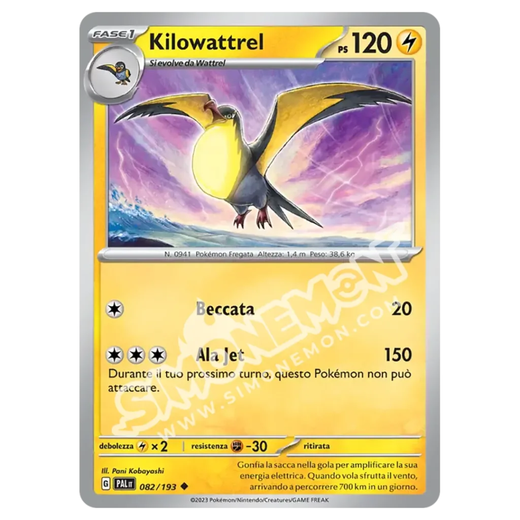 Kilowattrel 082/193 Evoluzioni a Paldea Reverse (IT)