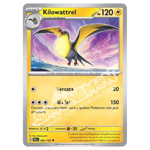 Kilowattrel 082/193 Evoluzioni a Paldea Reverse (IT)