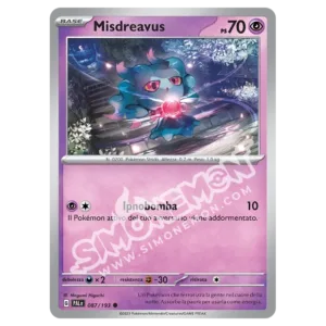 Misdreavus 087/193 Evoluzioni a Paldea Reverse (IT)