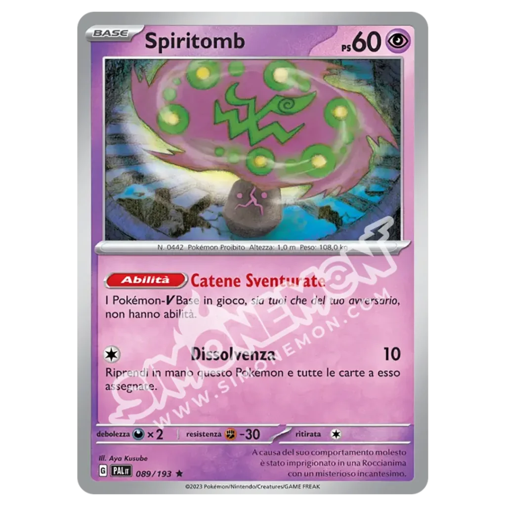 Spiritomb 089/193 Evoluzioni a Paldea Foil (IT)