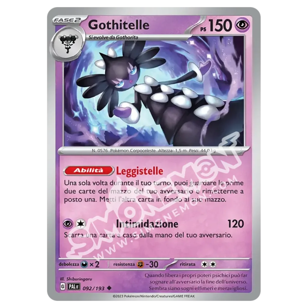 Gothitelle 092/193 Evoluzioni a Paldea Reverse (IT)