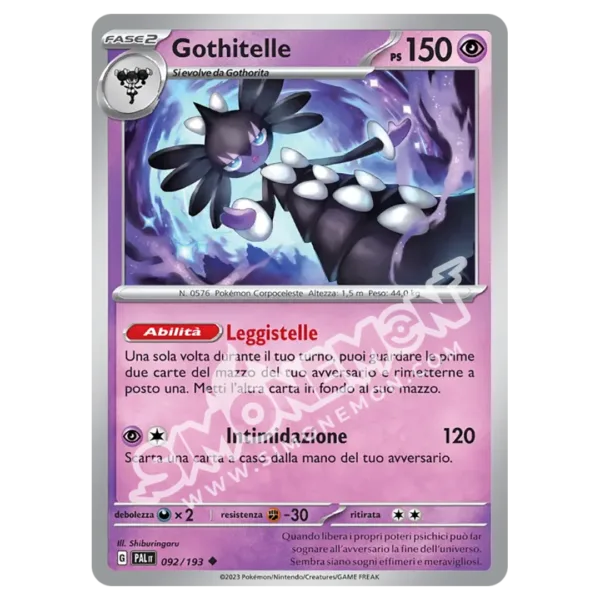 Gothitelle 092/193 Evoluzioni a Paldea Reverse (IT)