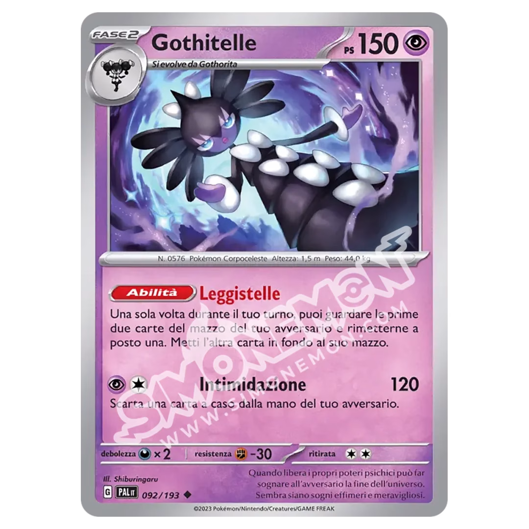 Gothitelle 092/193 Evoluzioni a Paldea Reverse (IT)