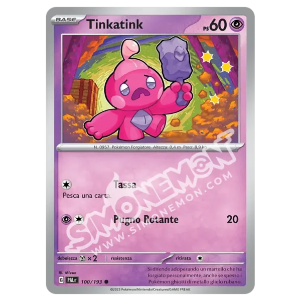 Tinkatink 100/193 Evoluzioni a Paldea (IT)