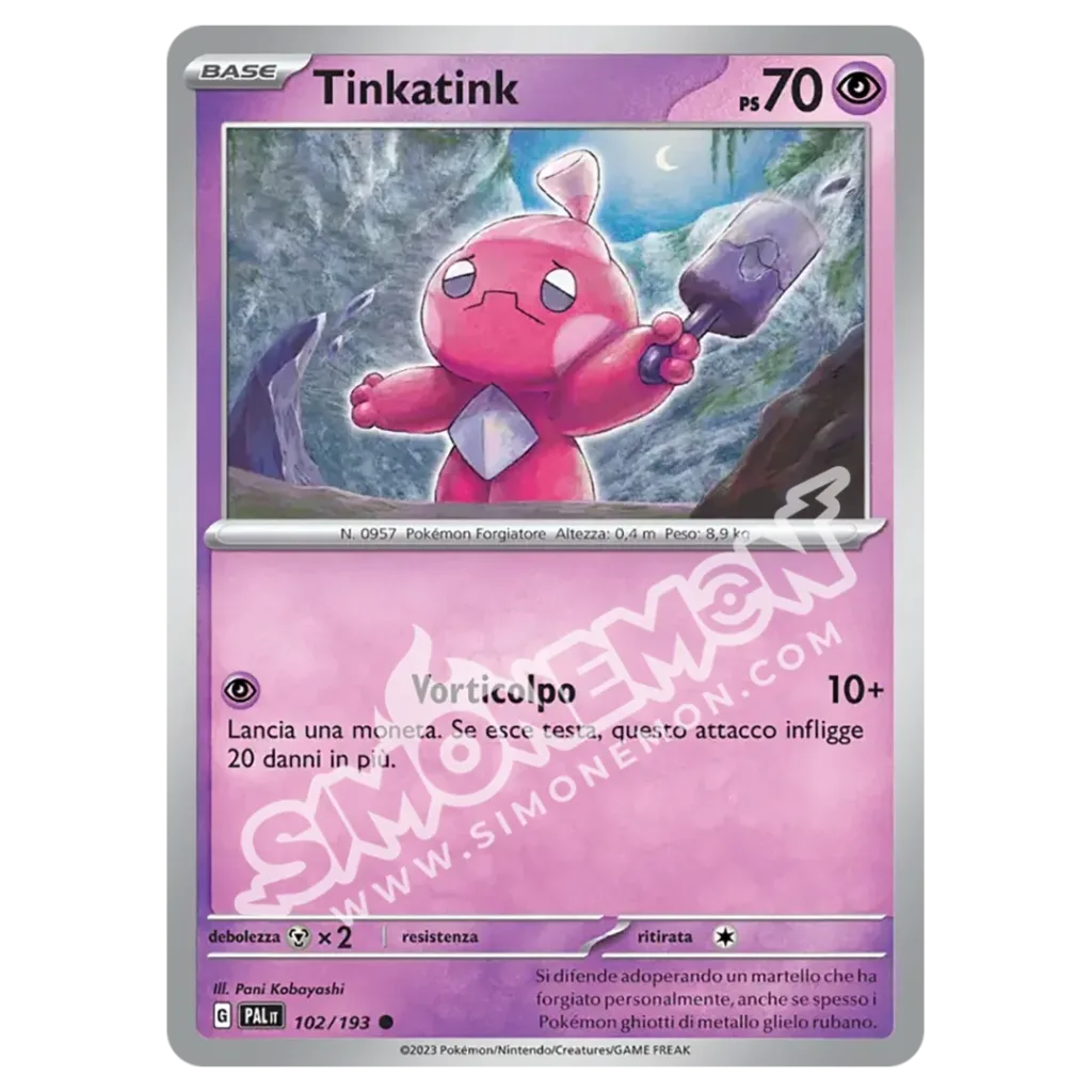Tinkatink 102/193 Evoluzioni a Paldea Reverse (IT)