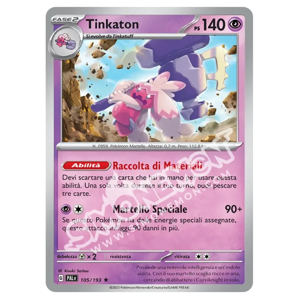 Tinkaton 105/193 Evoluzioni a Paldea Foil (IT)