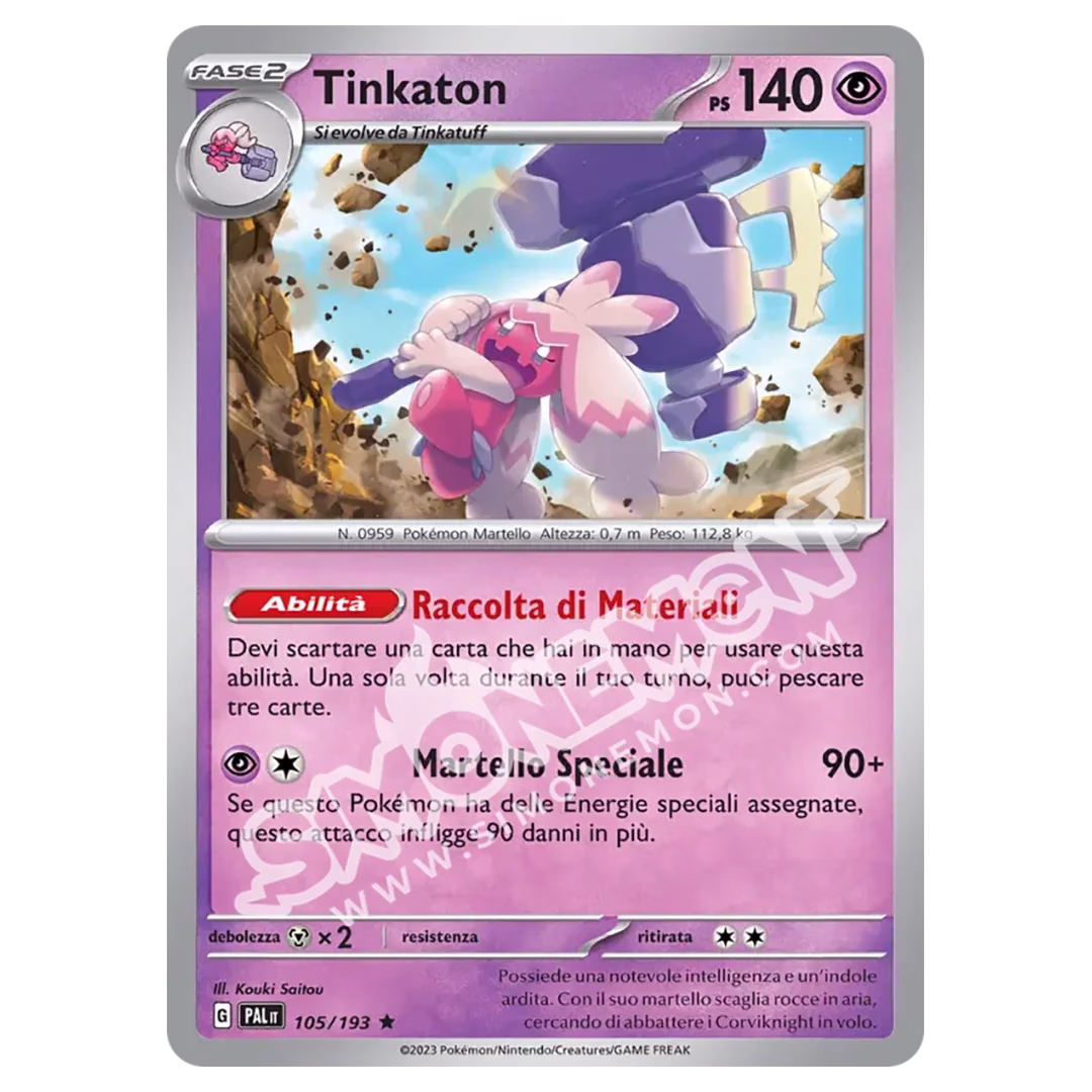 Tinkaton 105/193 Evoluzioni a Paldea Foil (IT)