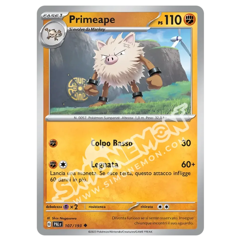 Primeape 107/193 Evoluzioni a Paldea Foil (IT)