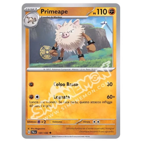 Primeape 107/193 Evoluzioni a Paldea Foil (IT)