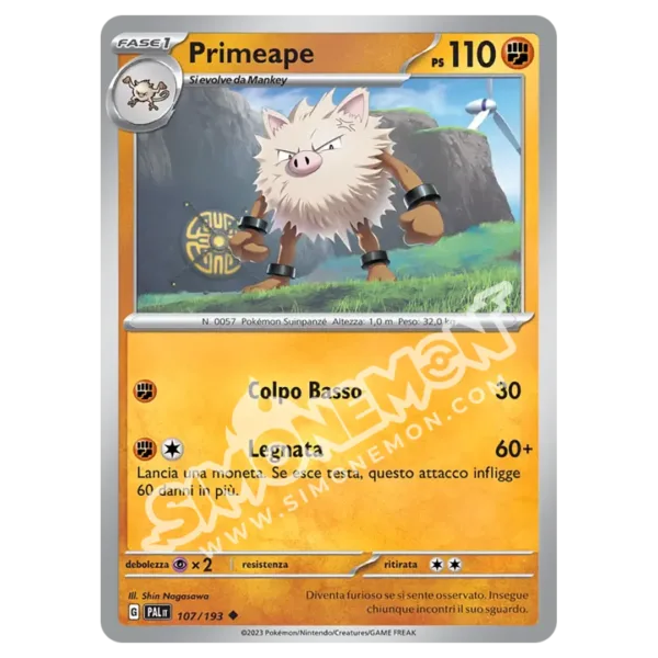 Primeape 107/193 Evoluzioni a Paldea Foil (IT)