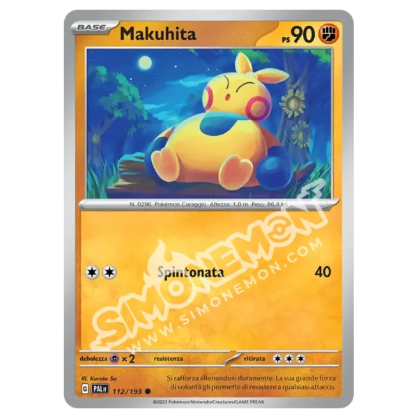 Makuhita 112/193 Evoluzioni a Paldea Reverse (IT)