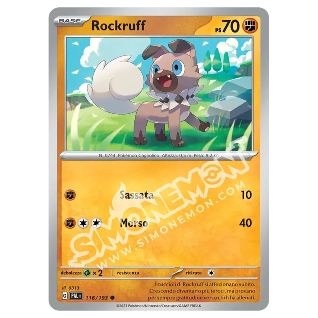 Rockruff 116/193 Evoluzioni a Paldea  (IT)