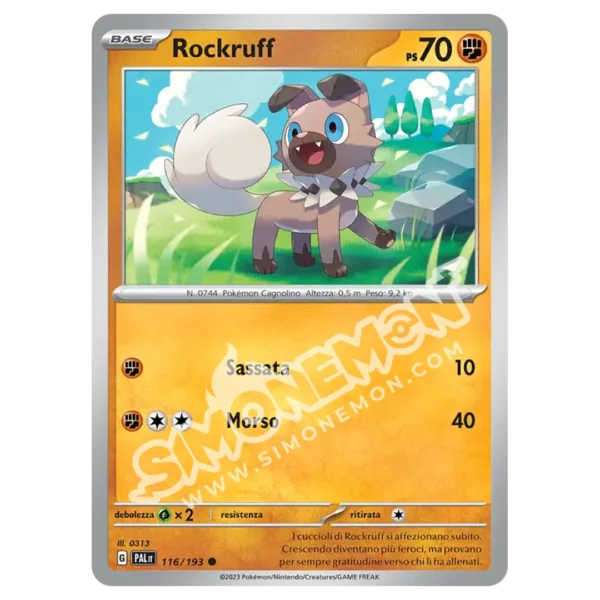 Rockruff 116/193 Evoluzioni a Paldea  (IT)