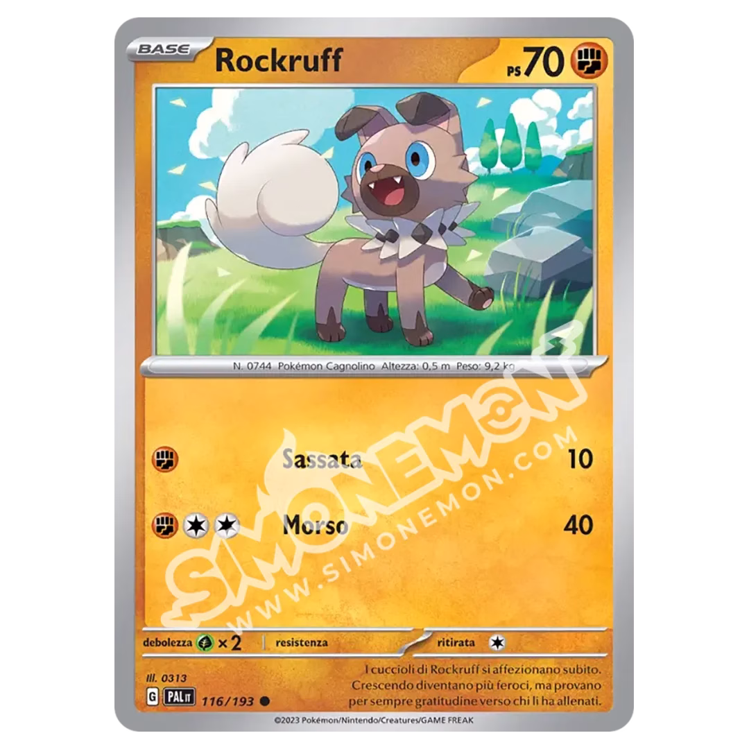 Rockruff 116/193 Evoluzioni a Paldea (IT)