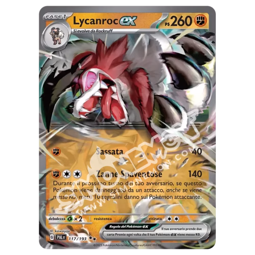Lycanroc-ex 117/193 Evoluzioni a Paldea (IT)