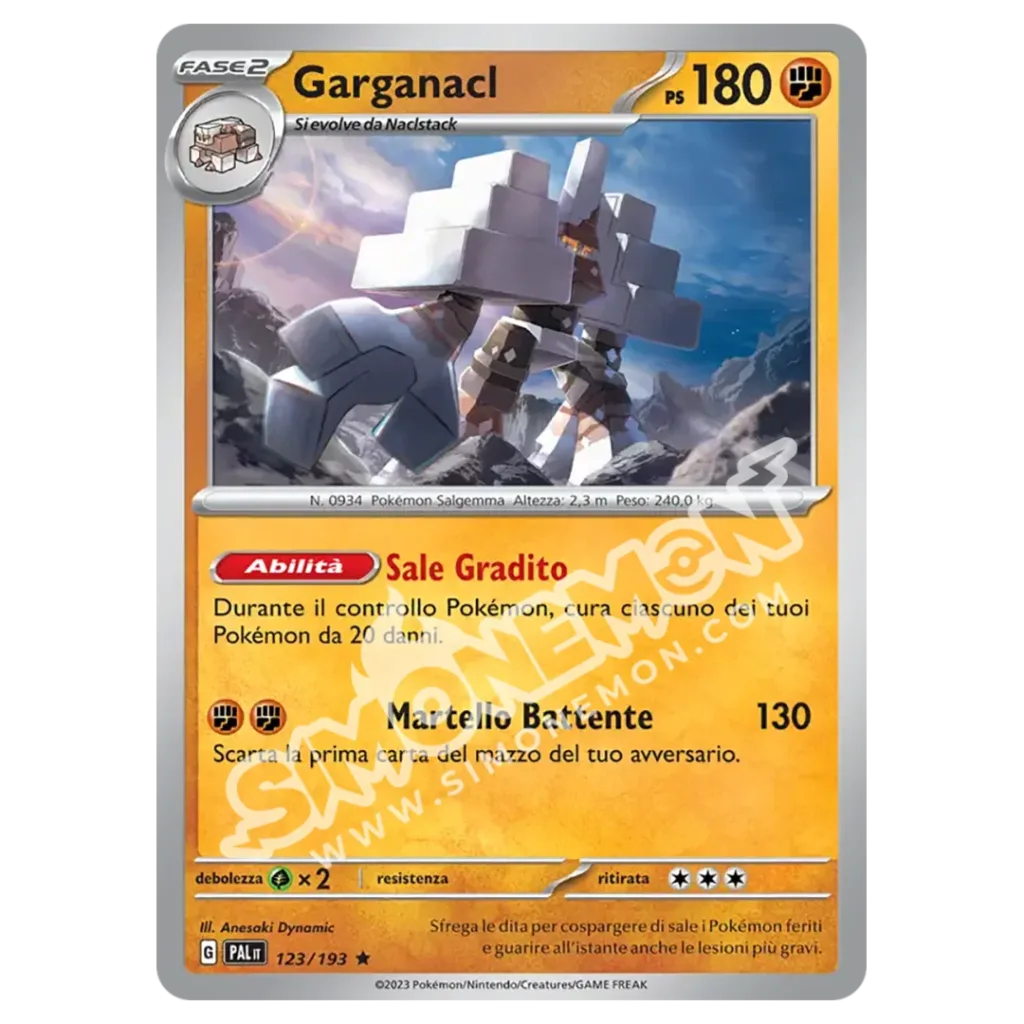 Garganacl 123/193 Evoluzioni a Paldea Foil (IT)