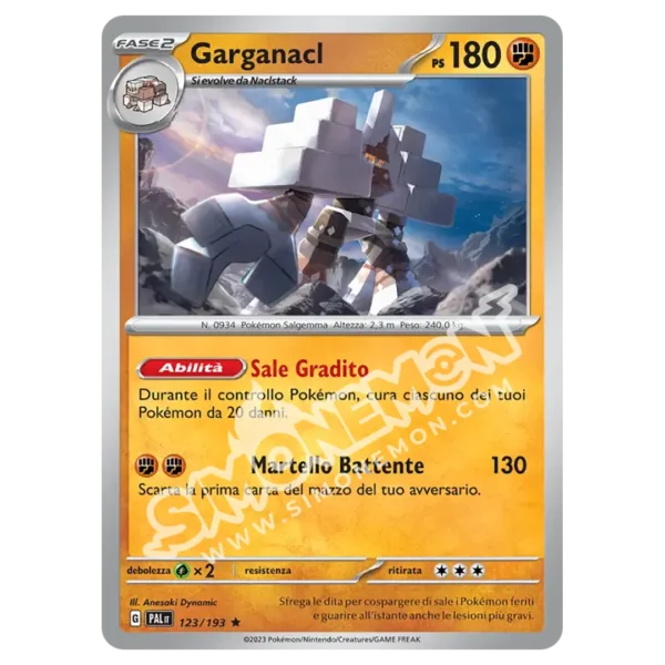 Garganacl 123/193 Evoluzioni a Paldea Foil (IT)