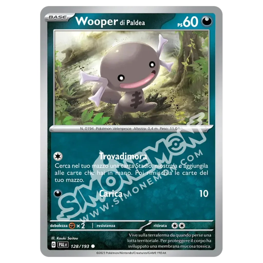 Wooper di Paldea 128/193 Evoluzioni a Paldea Reverse (IT)
