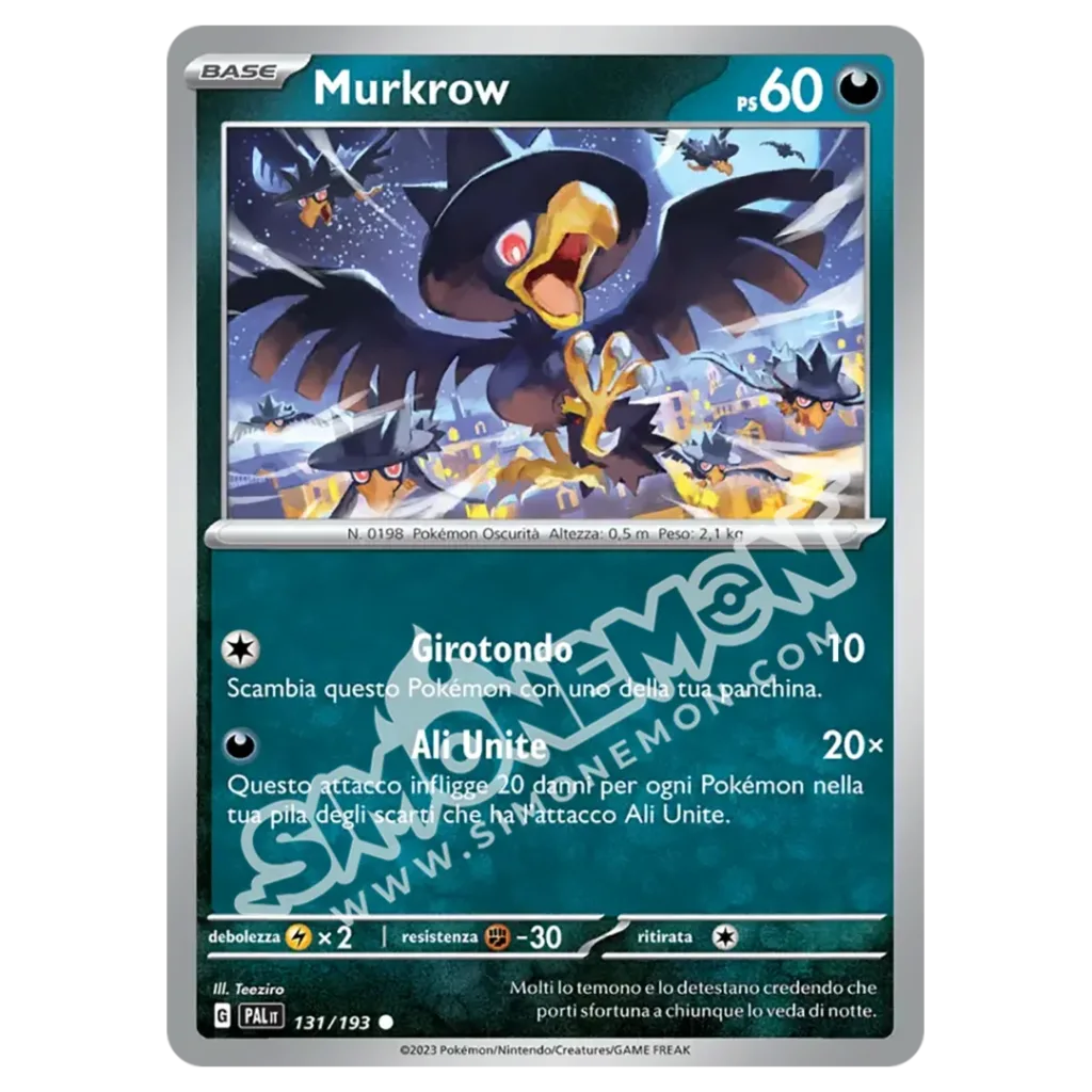 Murkrow 131/193 Evoluzioni a Paldea Reverse (IT)