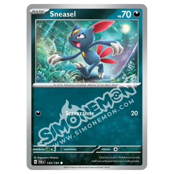 Sneasel 133/193 Evoluzioni a Paldea Reverse (IT)
