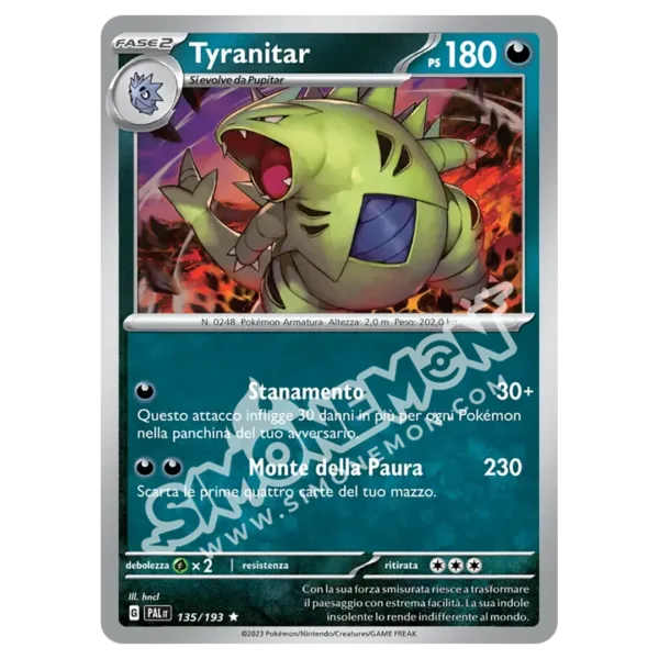 Tyranitar 135/193 Evoluzioni a Paldea Foil (IT)