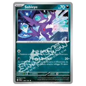 Sableye 136/193 Evoluzioni a Paldea Foil (IT)