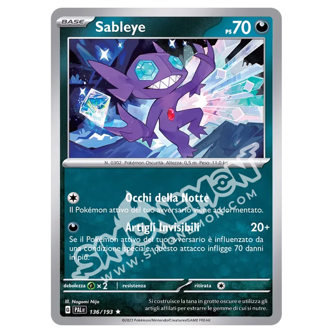 Sableye 136/193 Evoluzioni a Paldea Foil (IT)