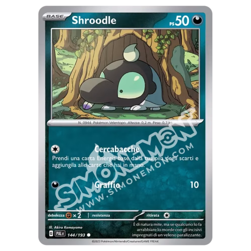 Shroodle 144/193 Evoluzioni a Paldea Reverse (IT)