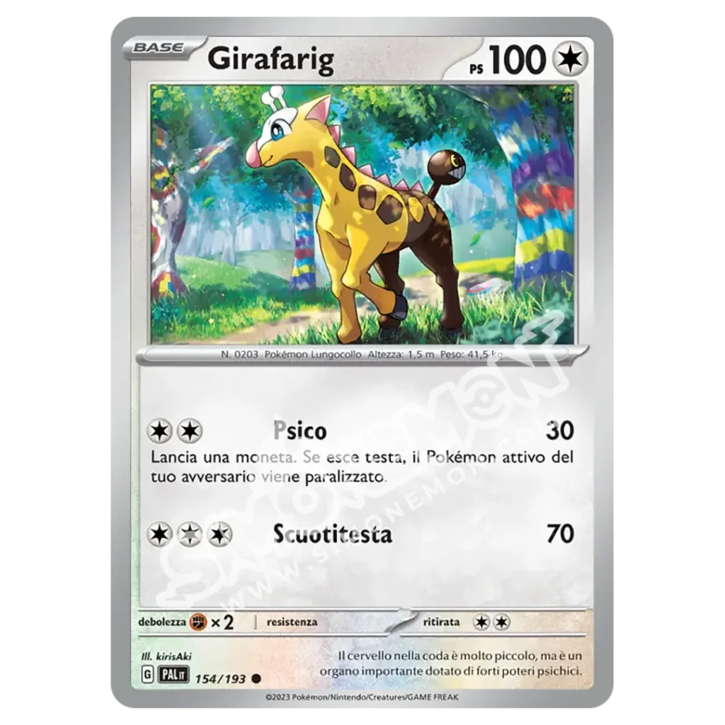 Girafarig 154/193 Evoluzioni a Paldea Reverse (IT)